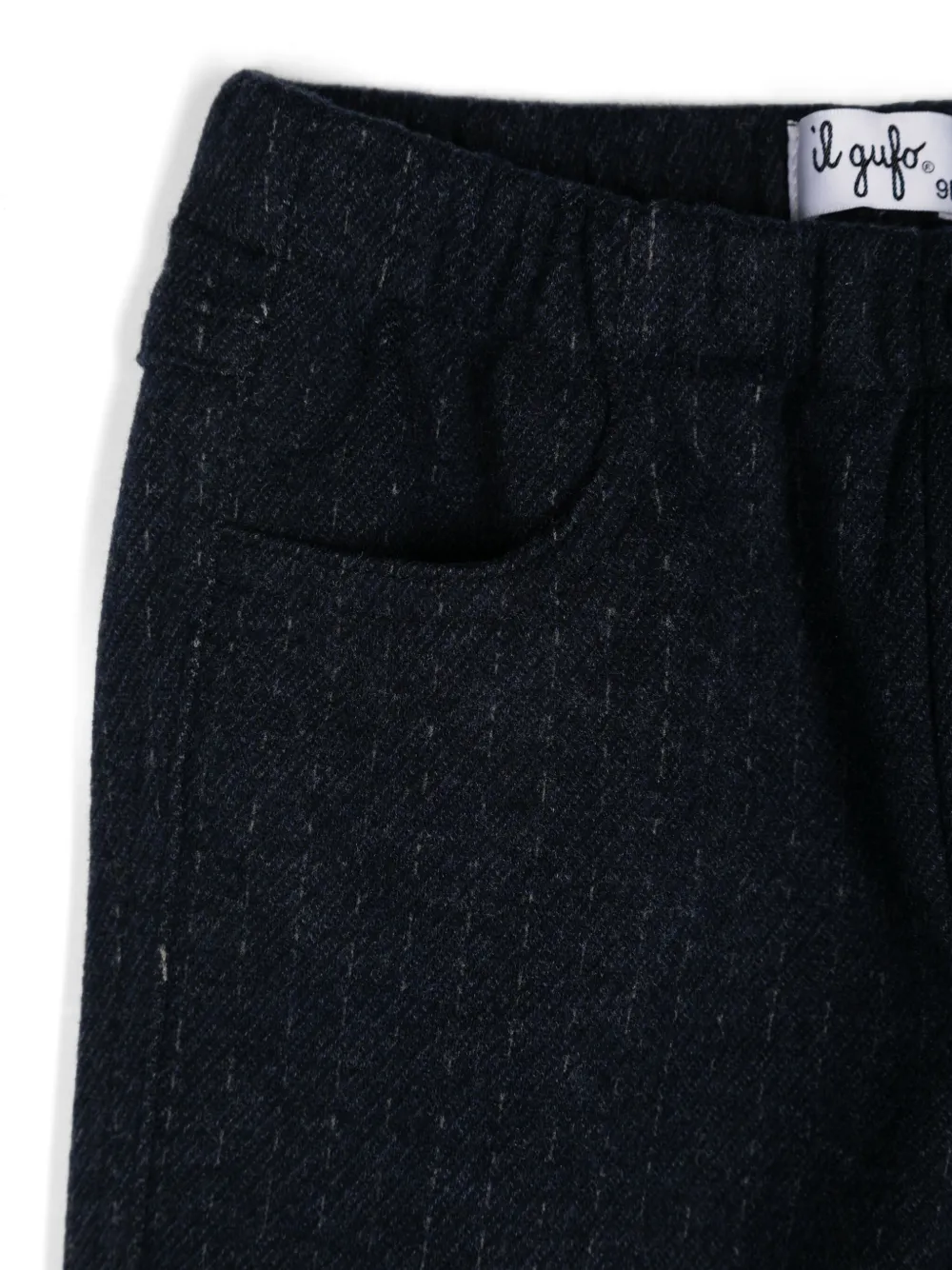 Il Gufo Broek met krijtstreep Blauw