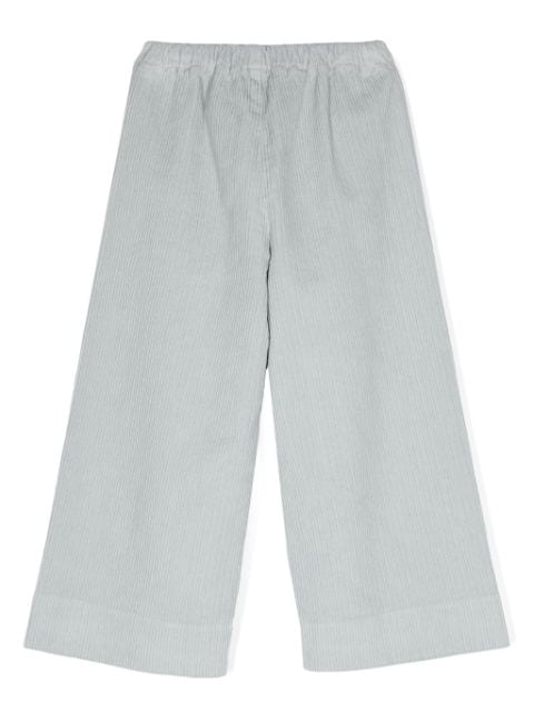 wide-leg corduroy trousers