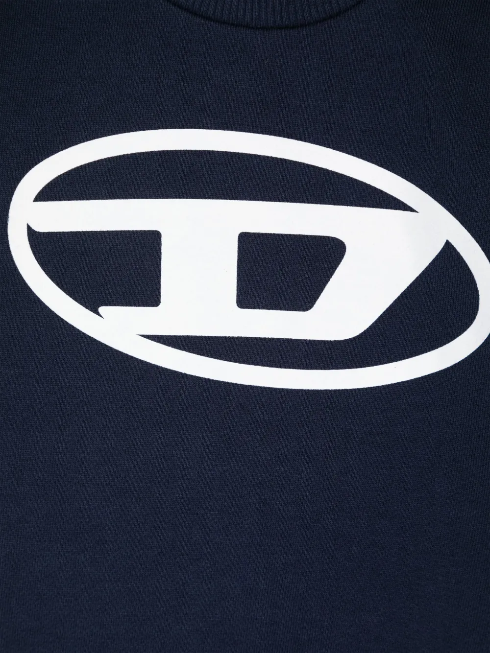 Diesel Kids Katoenen sweater met logoprint Blauw