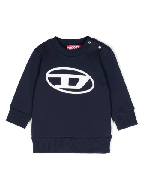 Diesel Kids logo-print cotton sweatshirt