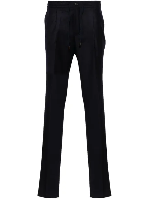 Incotex tapered-leg flannel trousers