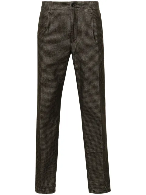 Incotex herringbone-pattern tapered trousers