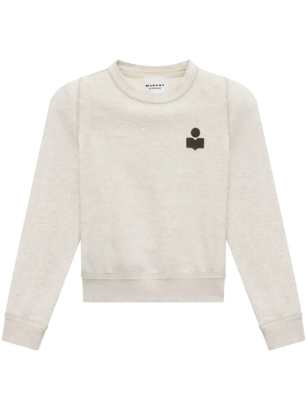 MARANT ÉTOILE Prissa logo-print Sweatshirt | Neutrals | FARFETCH