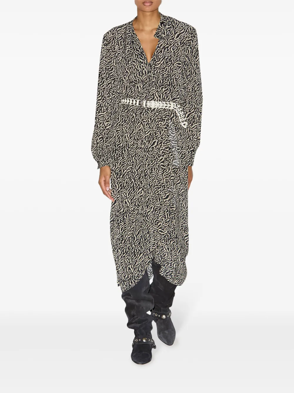 marantétoile MARANT ÉTOILE Vanille gewikkelde rok - Zwart