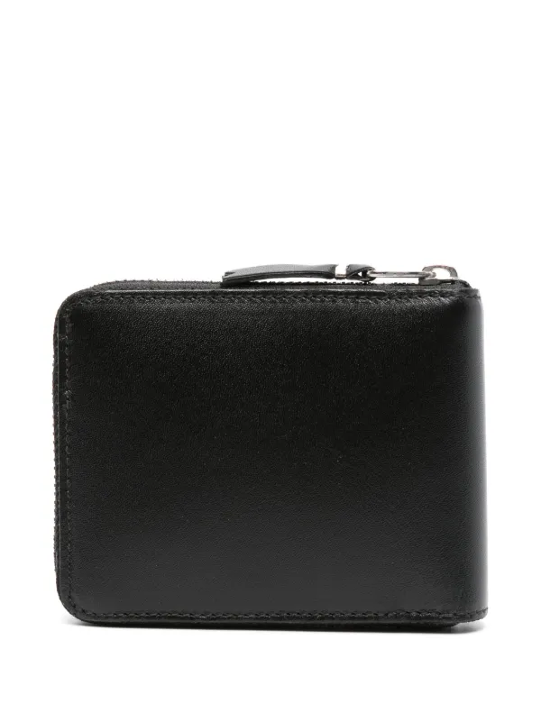 小物 Comme des Garcons Compact Wallet Black Comme Des Garçons Wallet eyelet-embellished Leather Wallet | Black