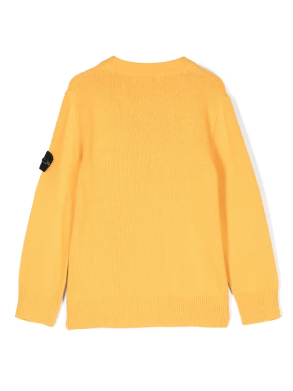 Stone Island Junior コンパスバッジ セーター | イエロー | FARFETCH JP