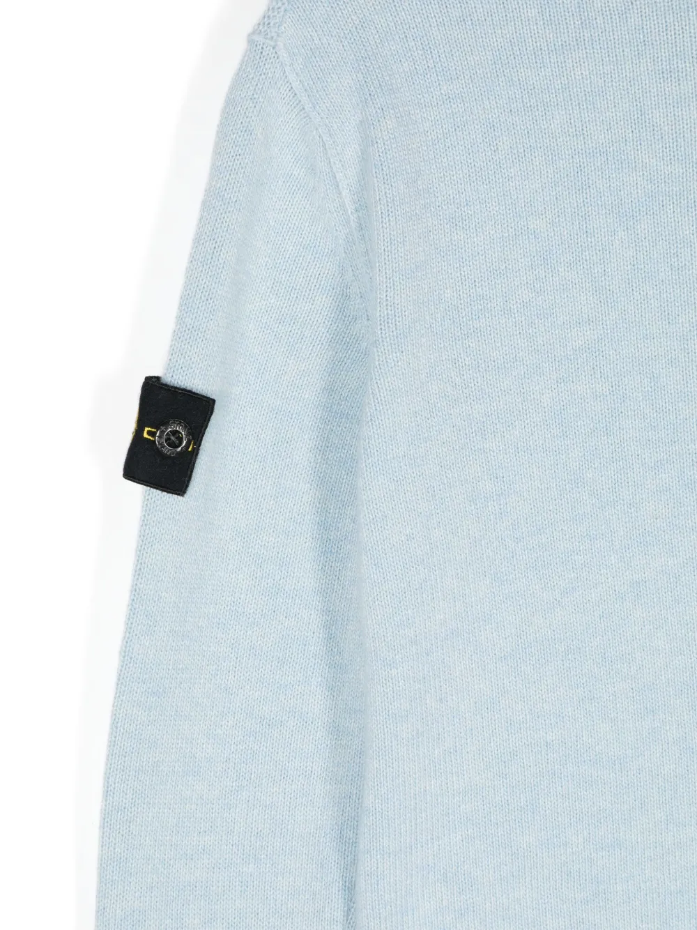 Stone Island Junior Trui met Compass-logopatch Blauw