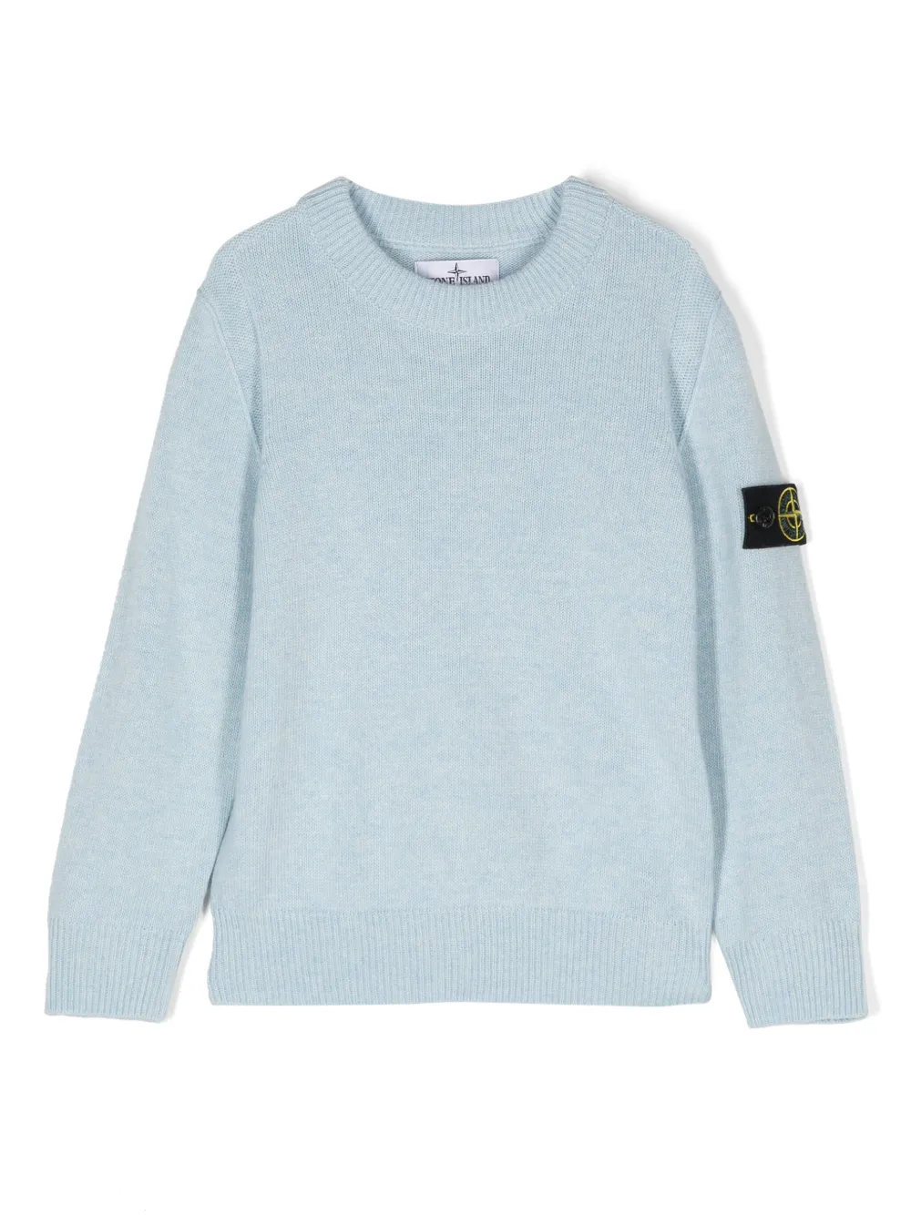 Stone Island Junior Compass badge Jumper Blue FARFETCH