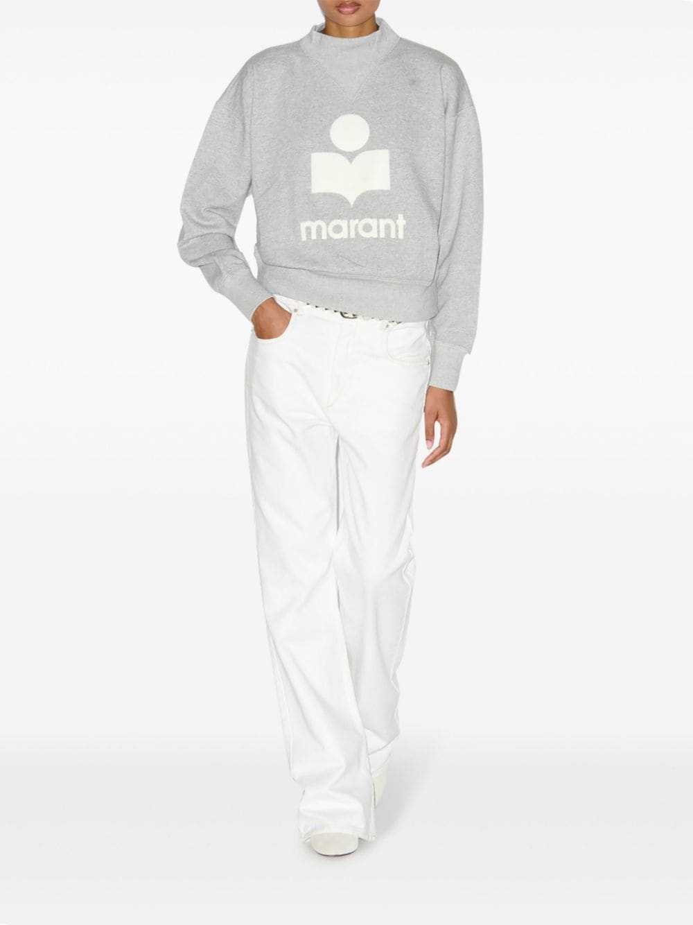 Shop Marant Etoile Moby Sweatshirt In Grey