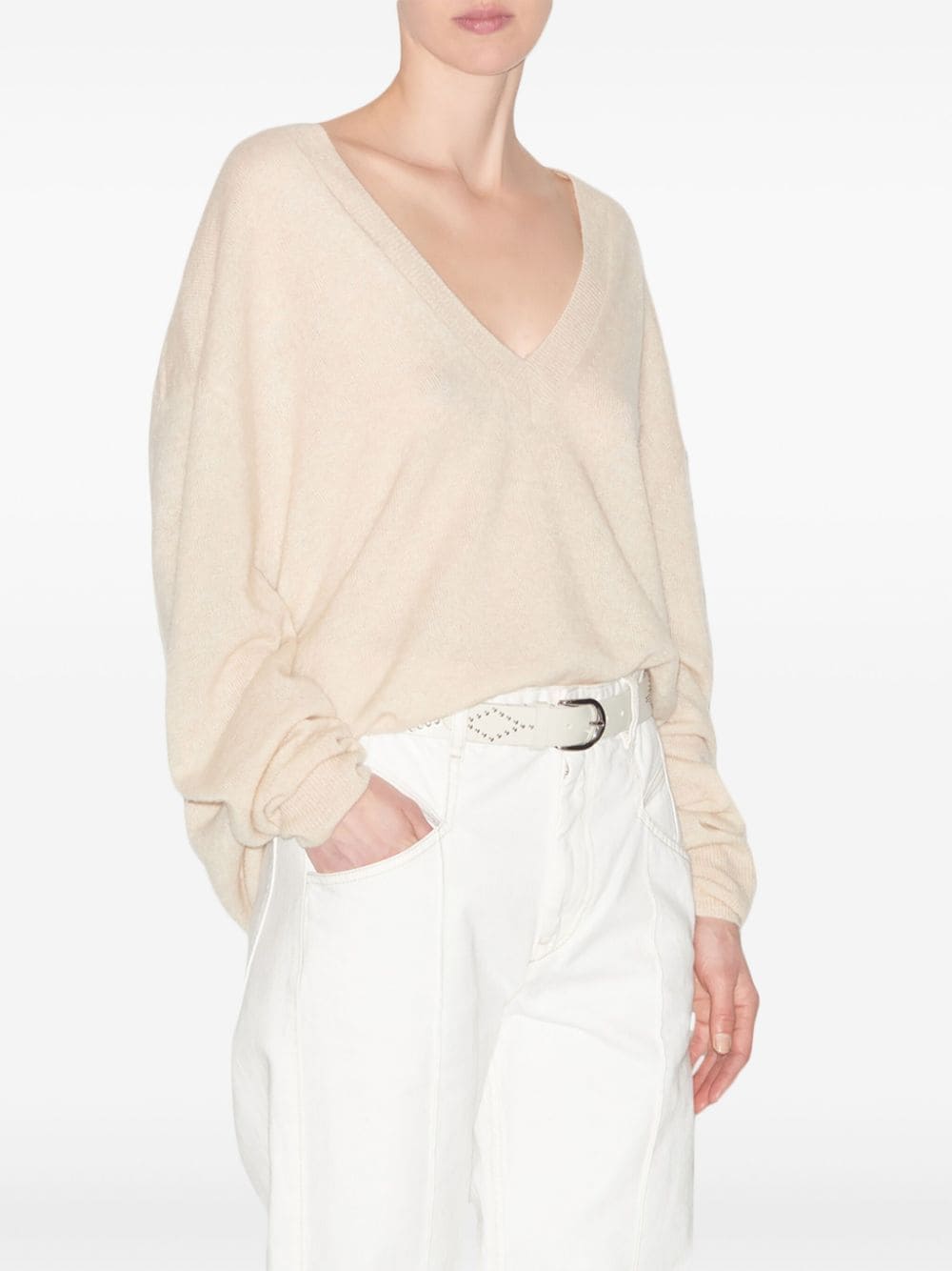 Shop Isabel Marant Larana Sweater In Neutrals