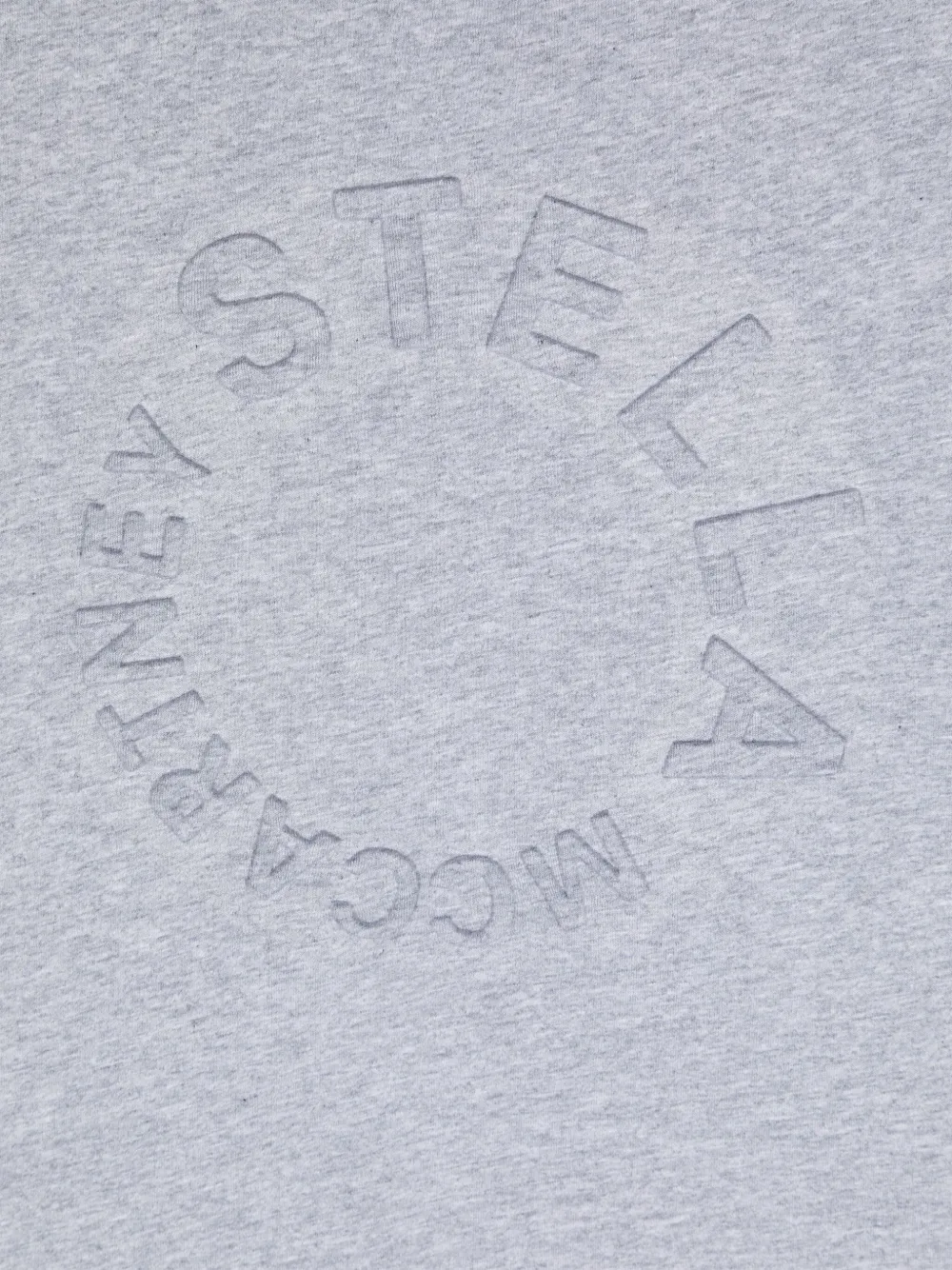Stella McCartney Kids T-shirt met logo-reliëf Grijs