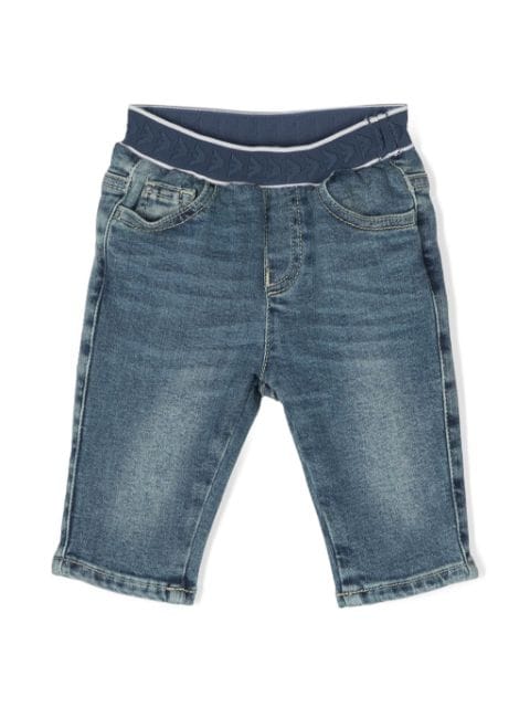 Emporio Armani Kids mid-rise tapered jeans