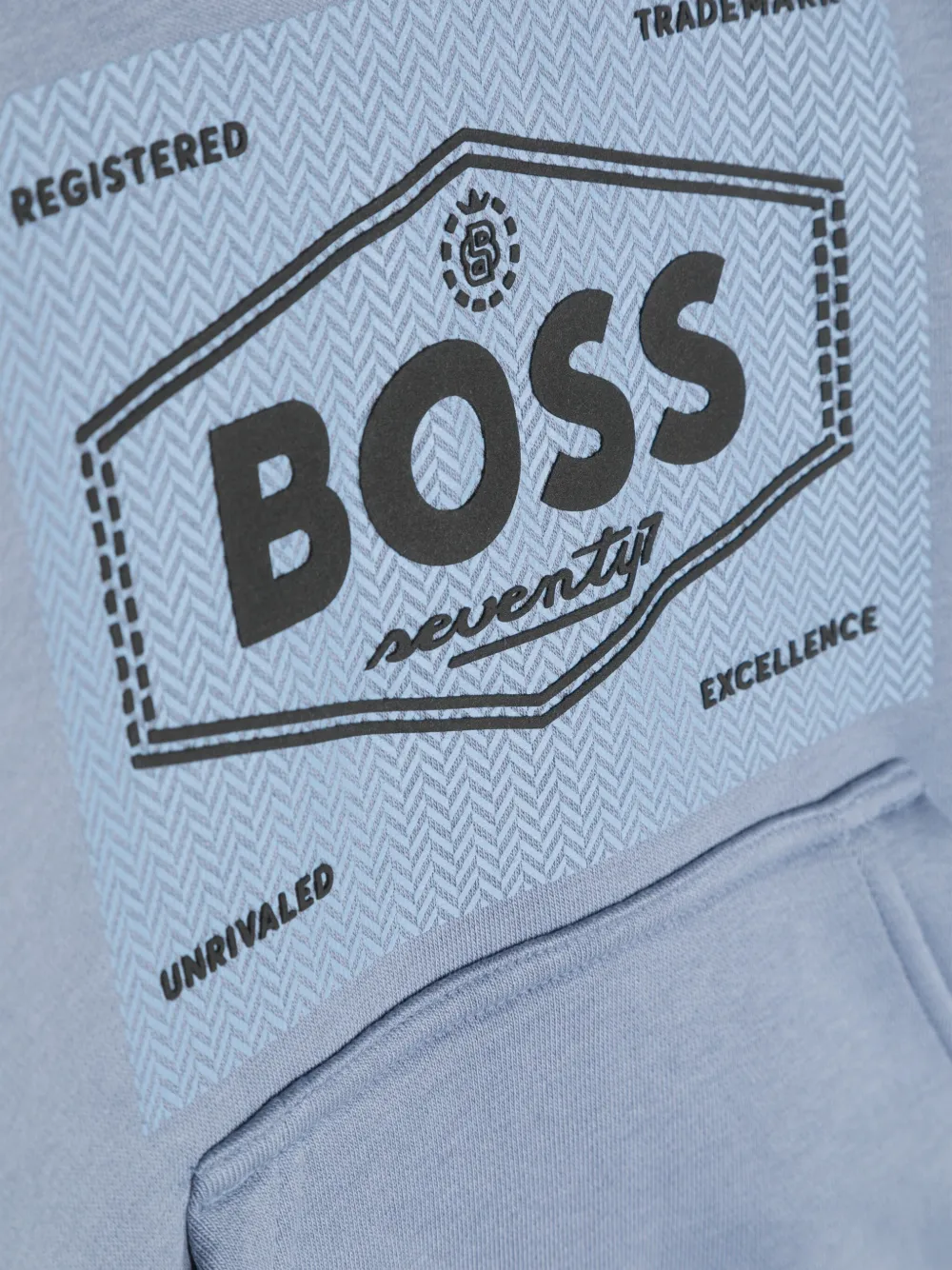 BOSS Kidswear Hoodie met logoprint Blauw