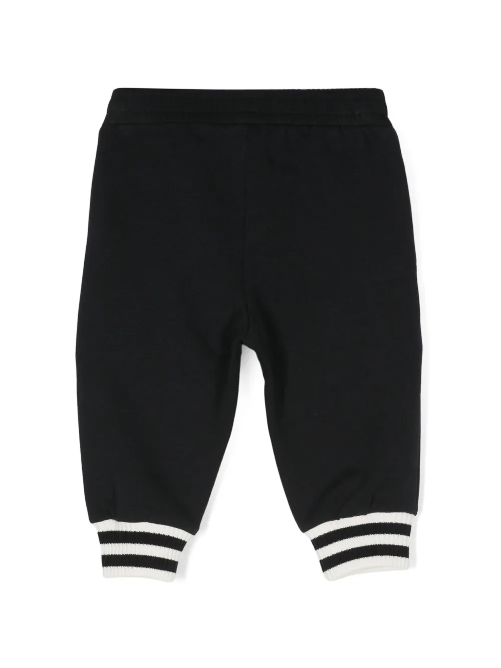 Emporio Armani Logo-patch Cotton Track Pants In Blue