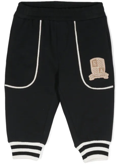 Emporio Armani Kids logo-patch cotton track pants