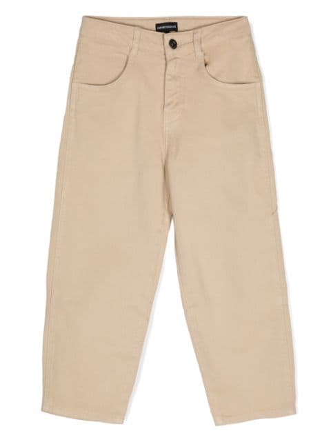 Emporio Armani Kids pantalones de vestir con tiro medio