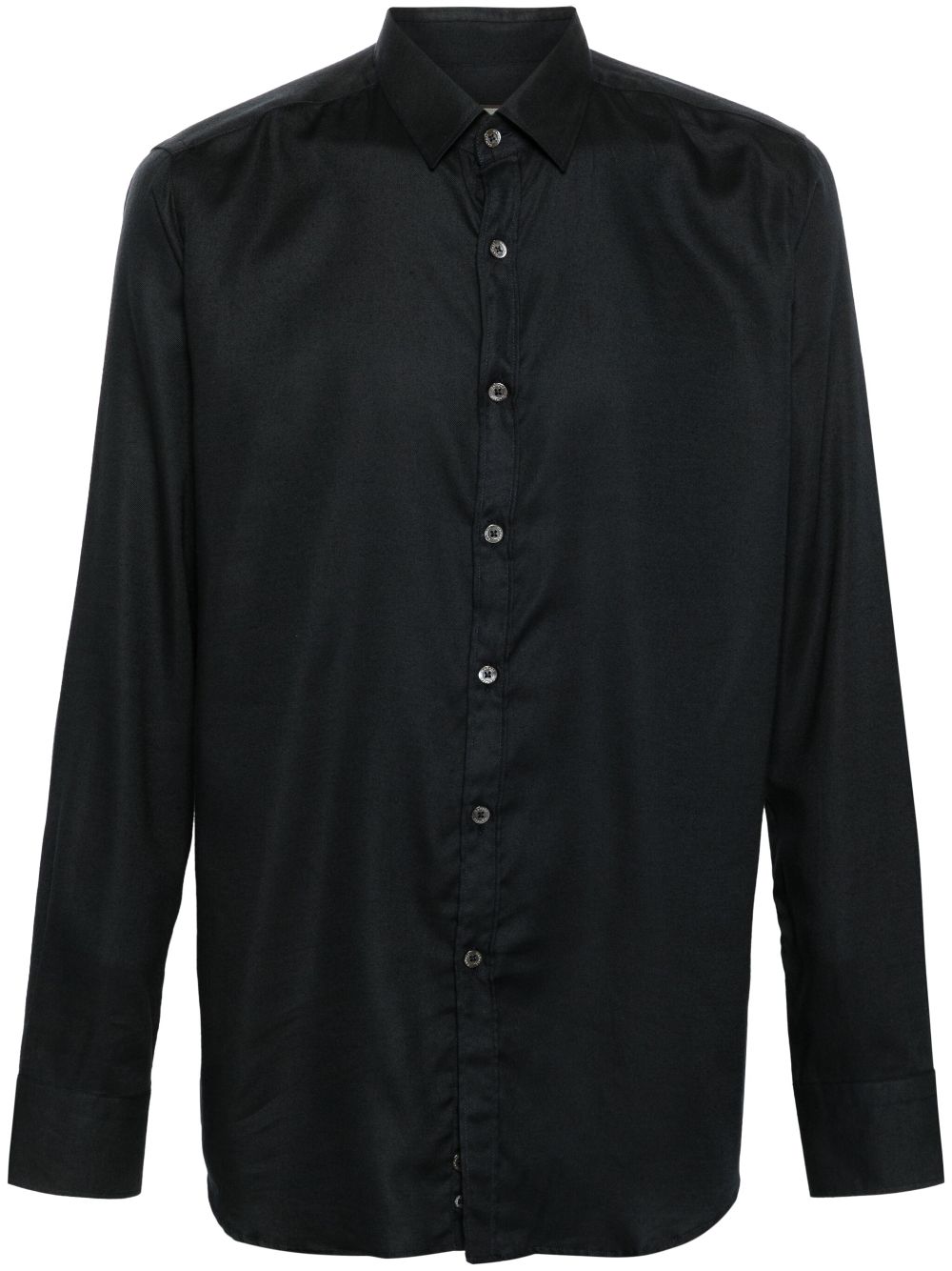 Canali twill shirt - Black