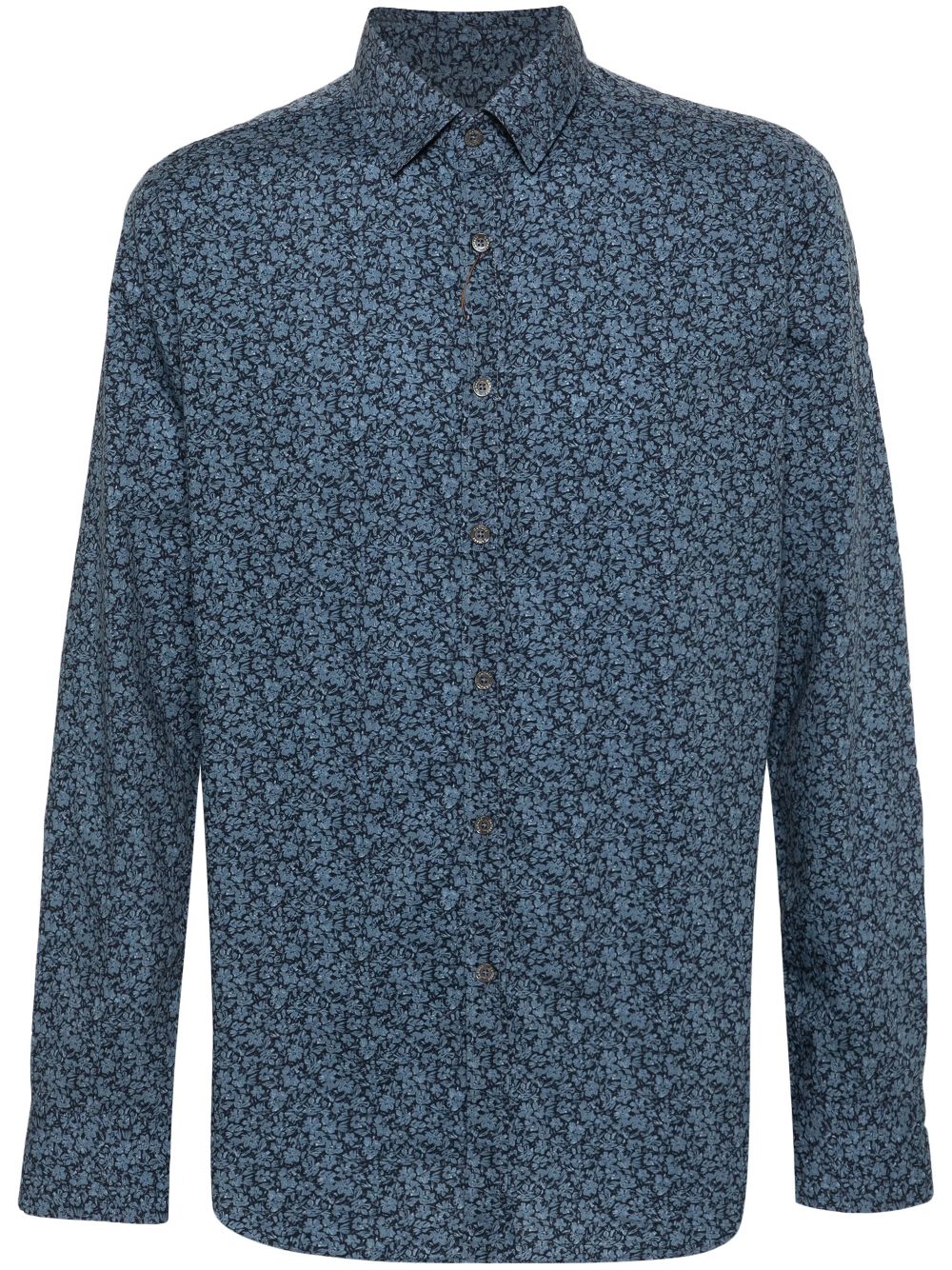 floral-print shirt