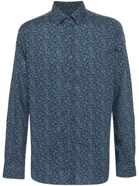 Canali floral-print shirt