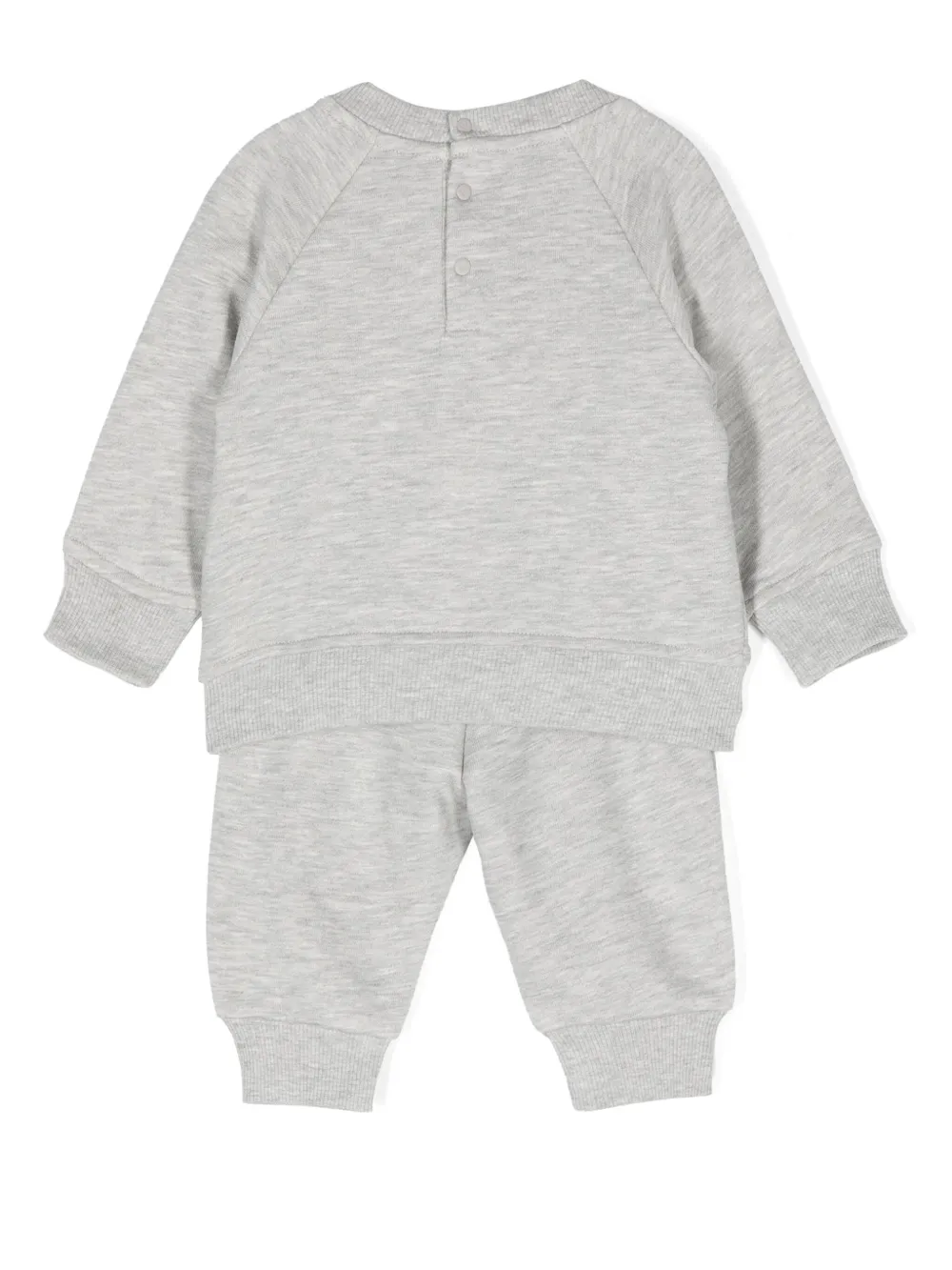 Emporio Armani Kids Gemêleerd trainingspak met logo-reliëf - Grijs