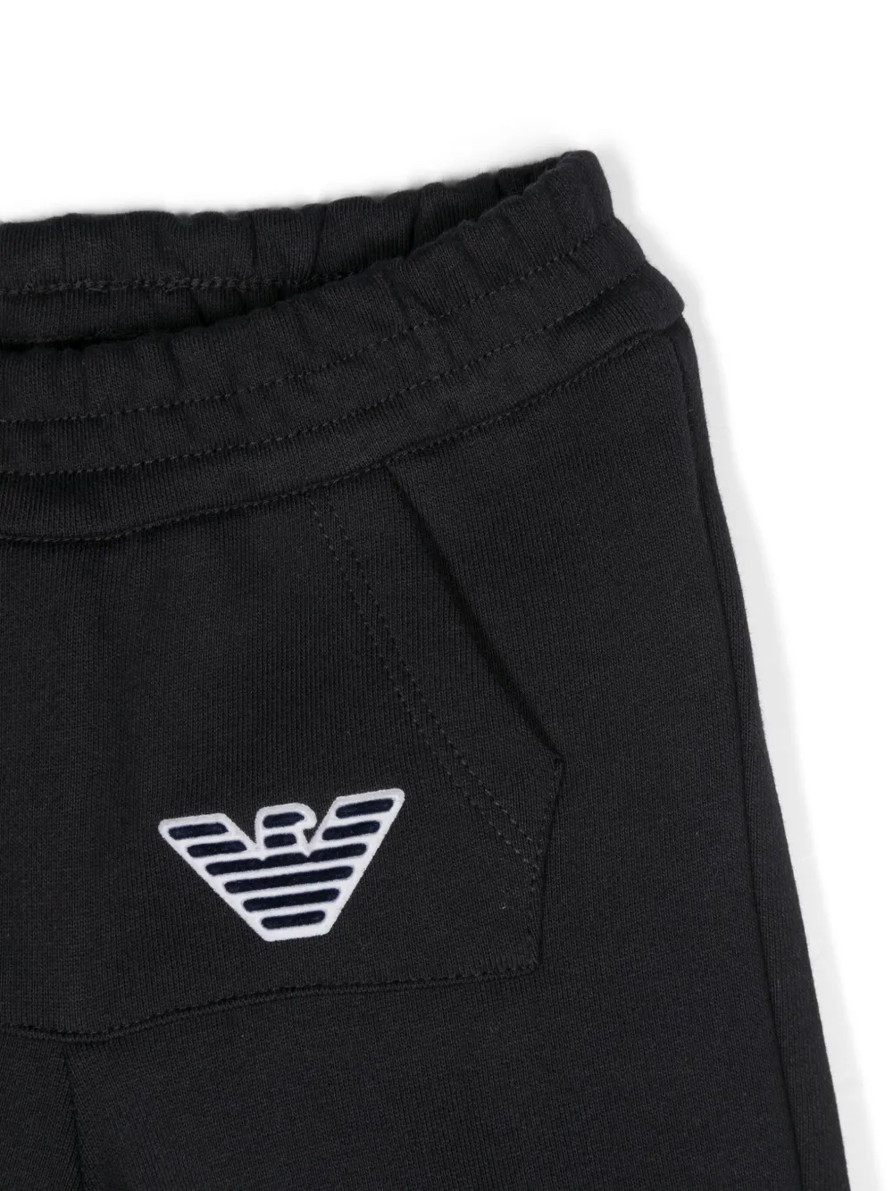 Emporio Armani Kids Trainingspak met logo-reliëf Blauw