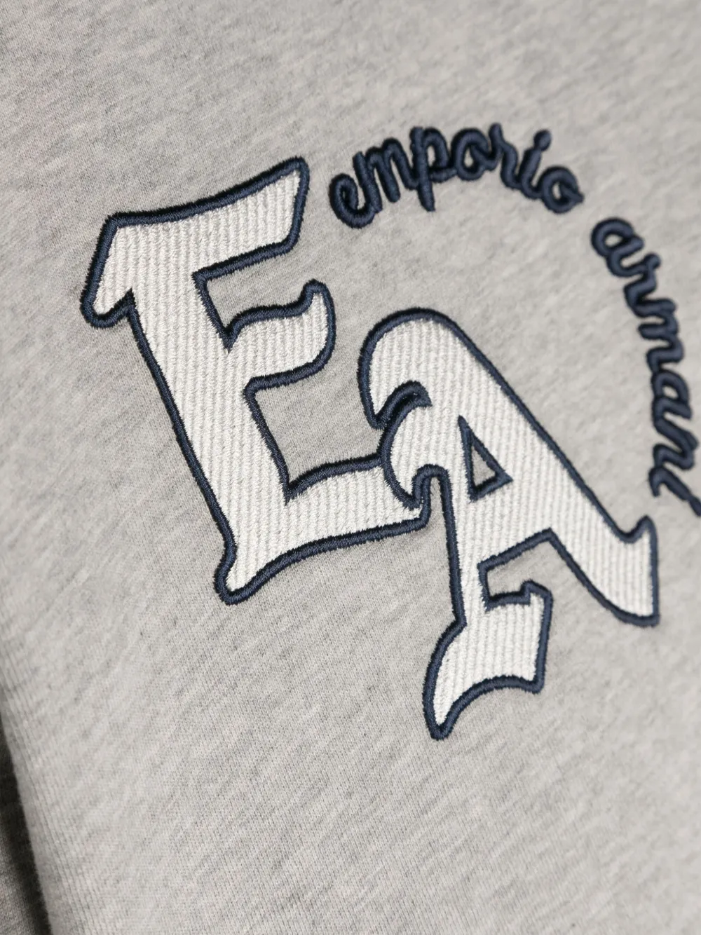 Emporio Armani Kids T-shirt met geborduurd logo Grijs