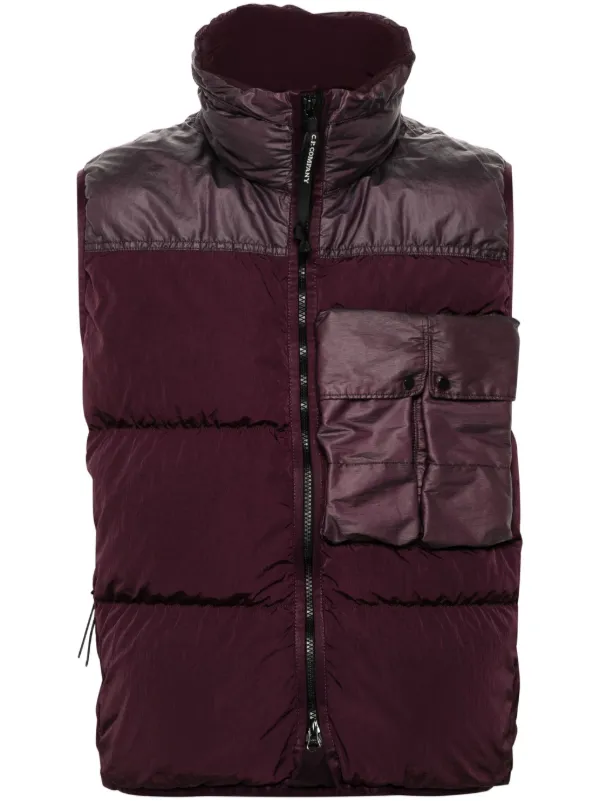 C.P. Company Eco Chrome R down vest men Polyamide Polyester Polyamide Down XL Purple