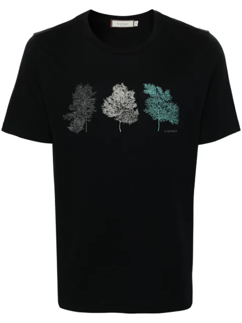 Canali graphic-print T-shirt