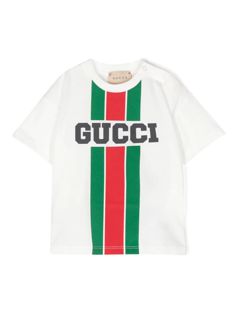 Gucci Babies' Logo-print Cotton T-shirt In White