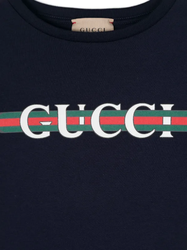 Navy gucci t shirt on sale