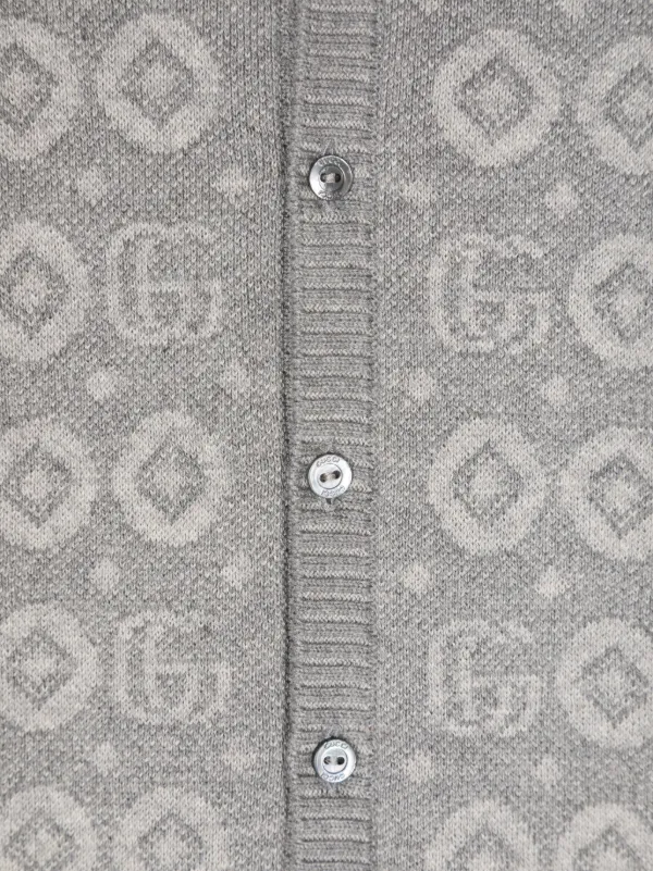 Gucci Kids ダブルG ロンパース | グレー | FARFETCH JP
