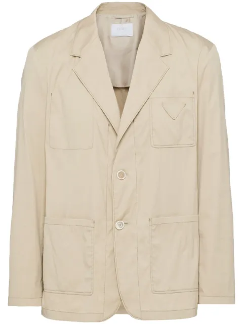 Prada surchemise à patch triangle