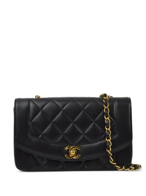 HOT SALE CHANEL 1995 small Diana shoulder bag Women