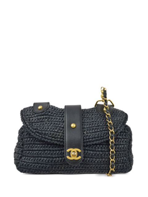 CHANEL 2006 CC raffia shoulder bag Women