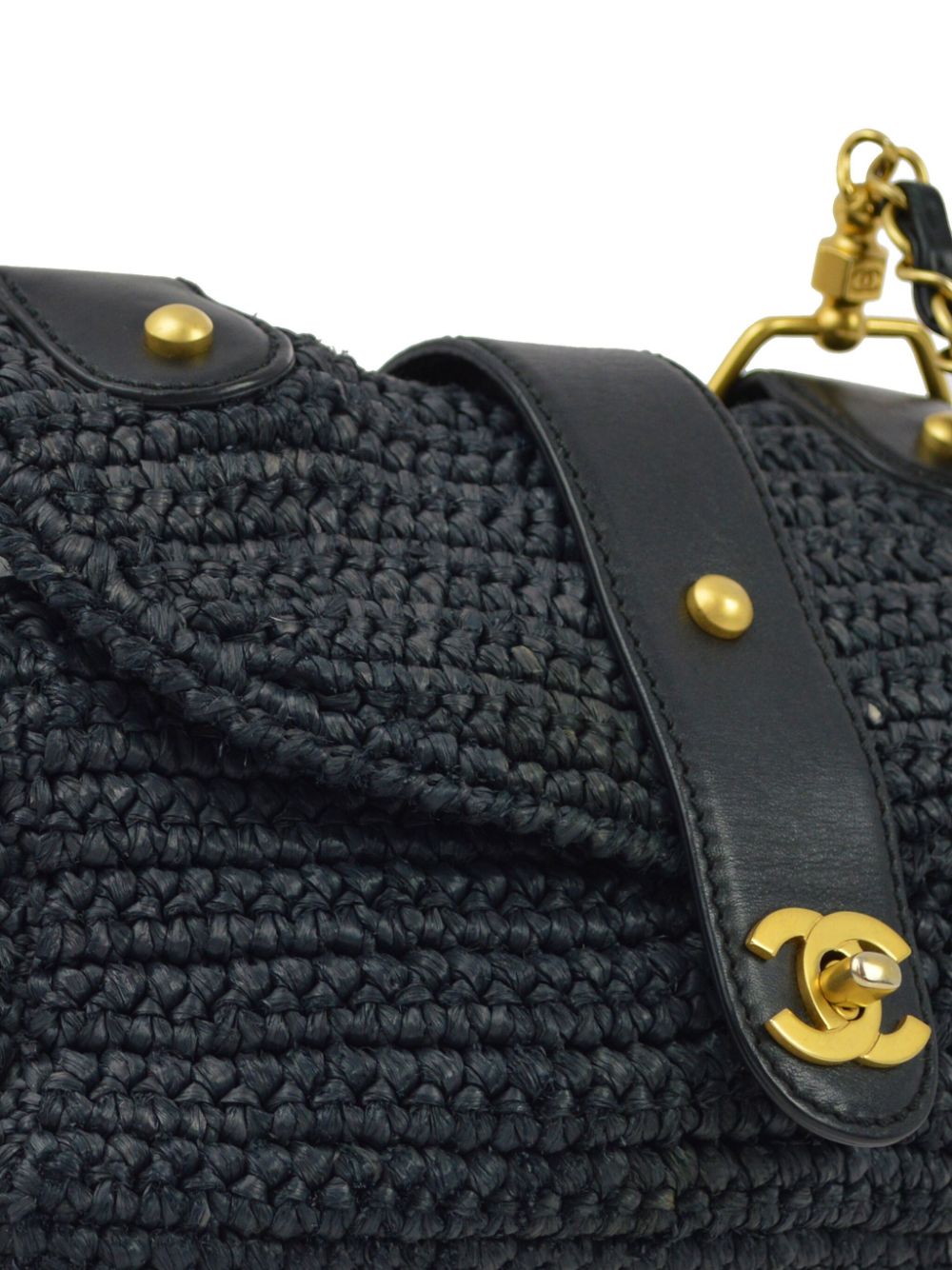 CHANEL 2006 CC raffia shoulder bag Women