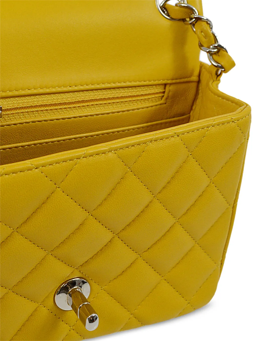 CHANEL Pre Owned 2014 Classic Flap Mini Tasche Gelb FARFETCH DE
