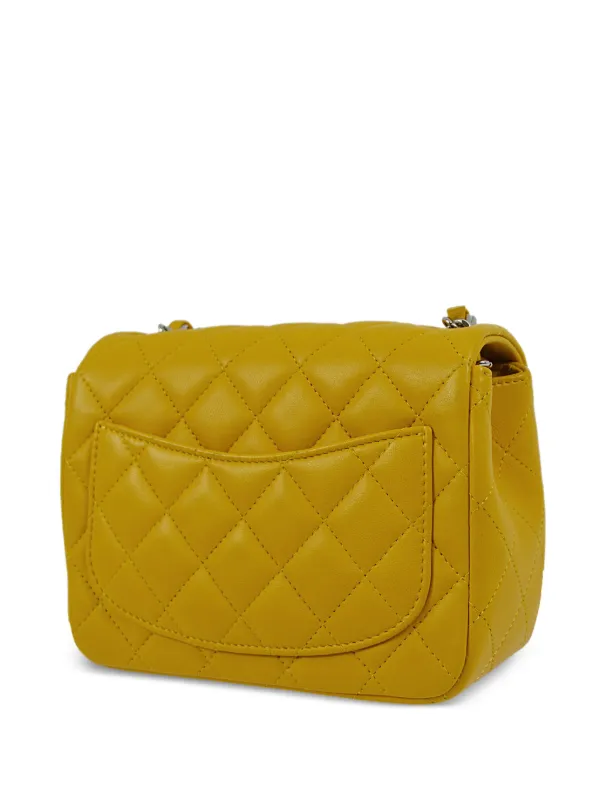 CHANEL Pre Owned 2014 Classic Flap Mini Bag Yellow FARFETCH IE