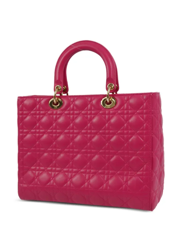 希少デザイン　Christian Dior 　レディディオール　ハンドバッグ Christian Dior Pre-Owned 2014 レディ ディオール ハンドバッグ