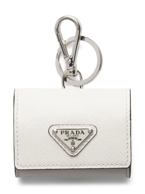 Étui d'AirPods en cuir Saffiano - Prada - Modalova
