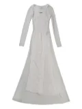 Jean Paul Gaultier tulle-panelled dress - White
