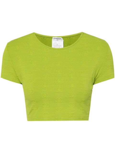 Cheap HOT SALE CHANEL 1997 cropped T-shirt Women