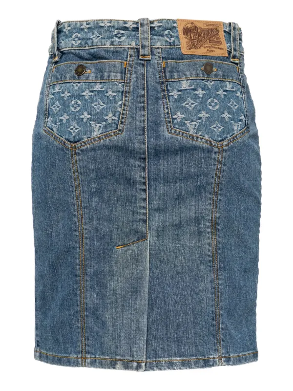 Louis Vuitton Pre-Owned 1990-2000s デニムスカート | ブルー 