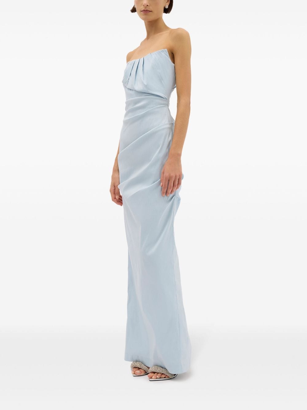 Shop Rachel Gilbert Sienna Maxi Dress In Blue