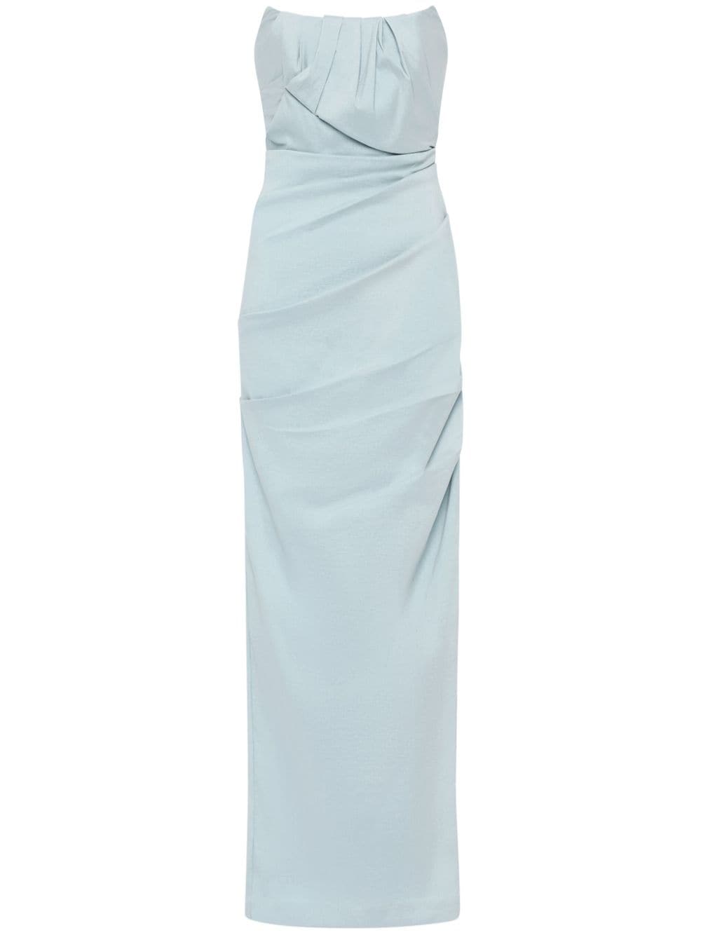 Shop Rachel Gilbert Sienna Maxi Dress In Blue