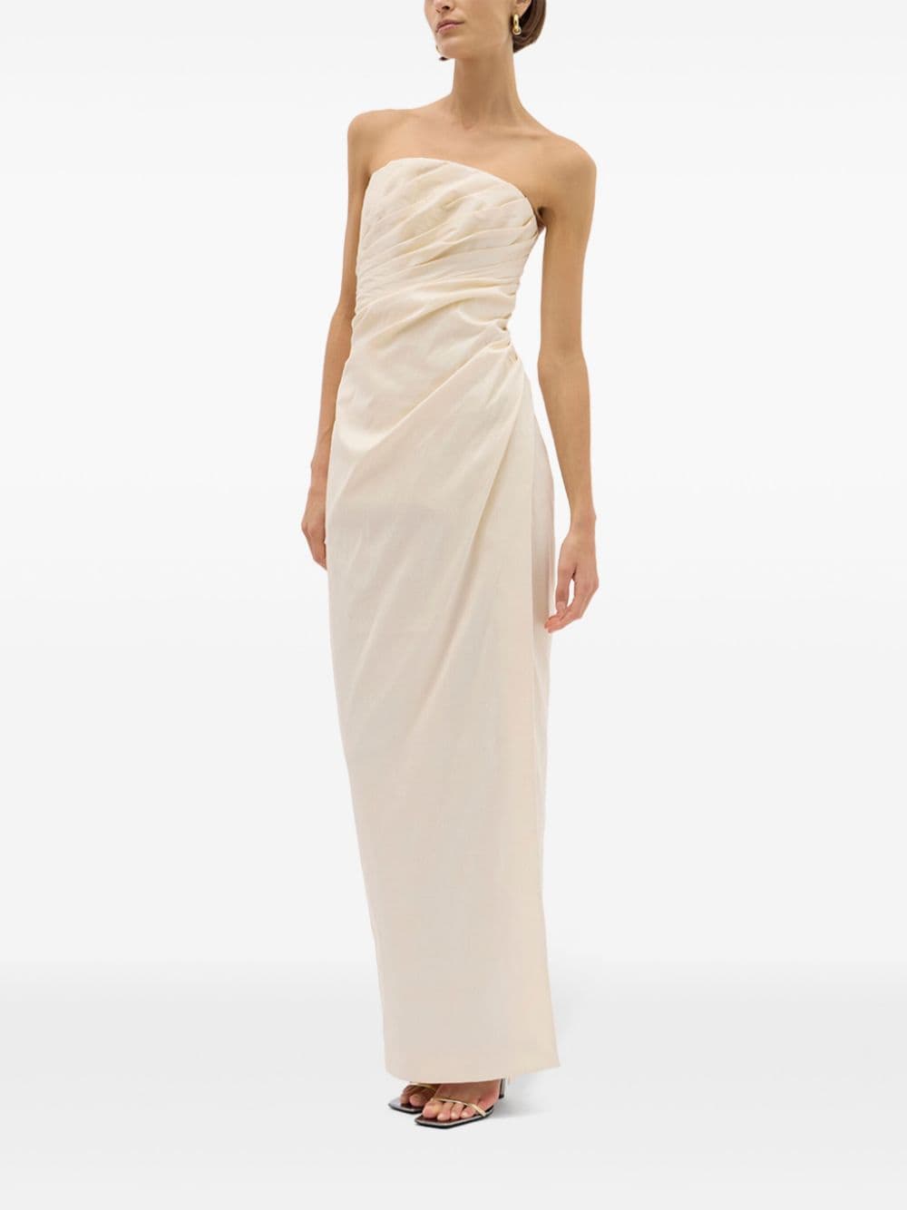 Shop Rachel Gilbert Mira Maxi Dress In Coconut