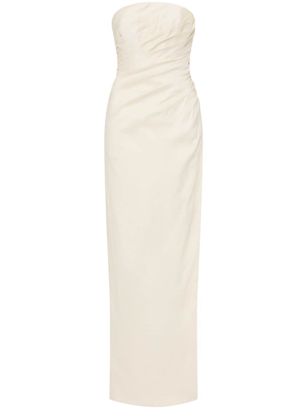 Shop Rachel Gilbert Mira Maxi Dress In Coconut