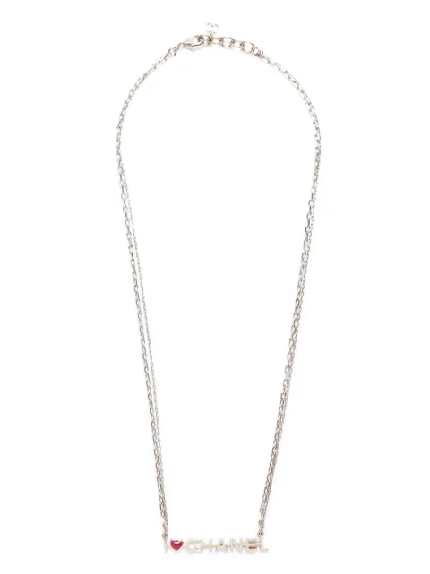 CHANEL Pre-Owned 2017 I Love Chanel chain necklace