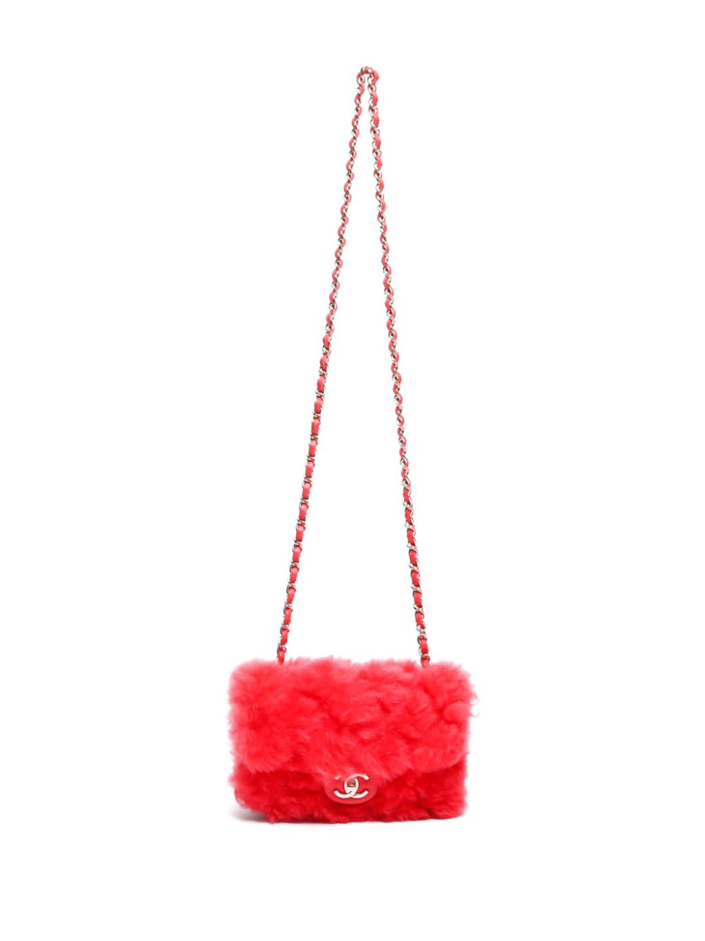 Cheap HOT SALE CHANEL 2020 CC faux-fur shoulder bag Women