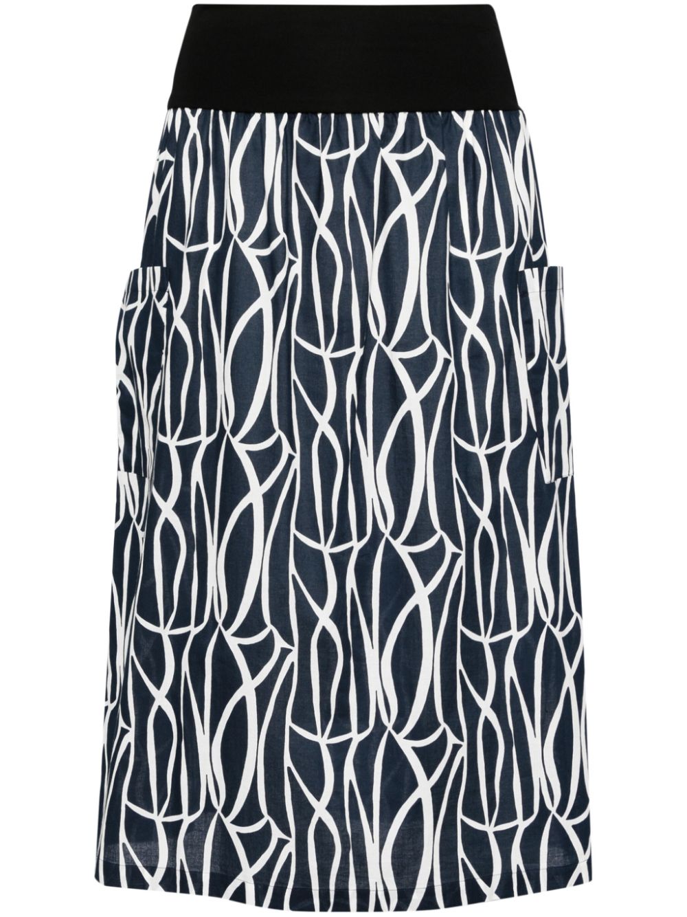 cotton a-line skirt