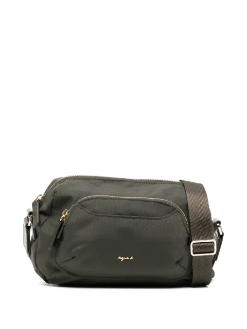 agnès b. logo lettering crossbody bag